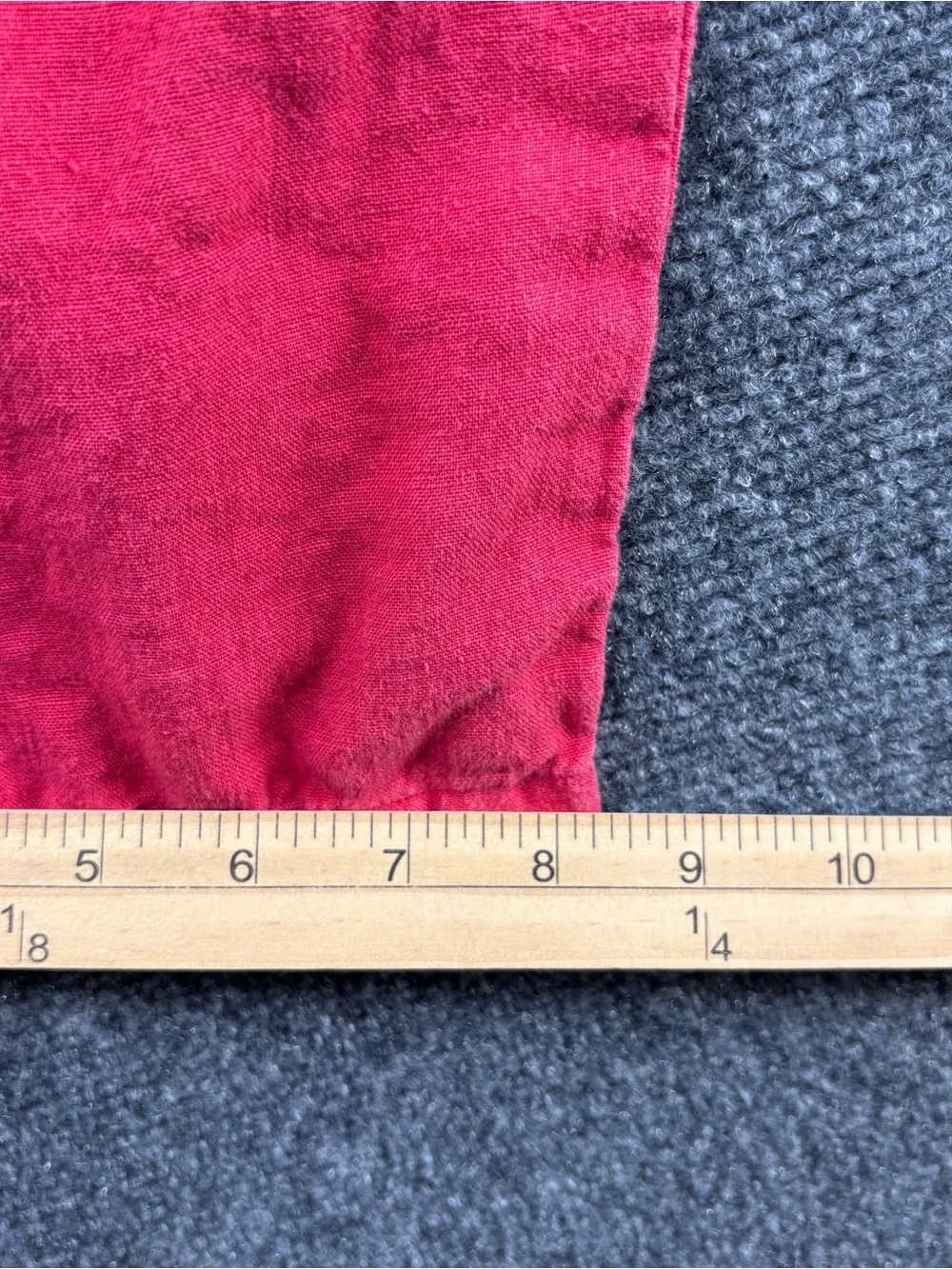 ZegnaS Sport Sun-kissed Red 100% Flax Linen Straight Leg Pants Men’s L